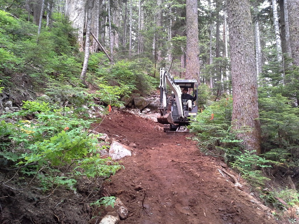 The Howe Sound Crest Trail gets a facelift earlier this year. Photo taken by Alex Wallace.
